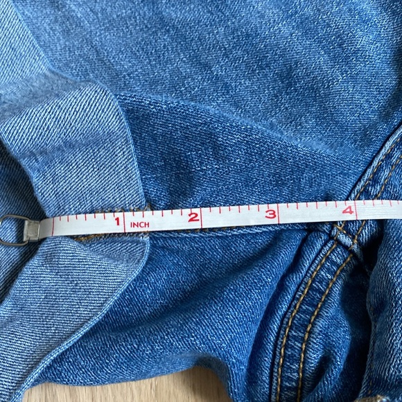 Indigo Blue Maternity distressed Jean shorts - Picture 2 of 4